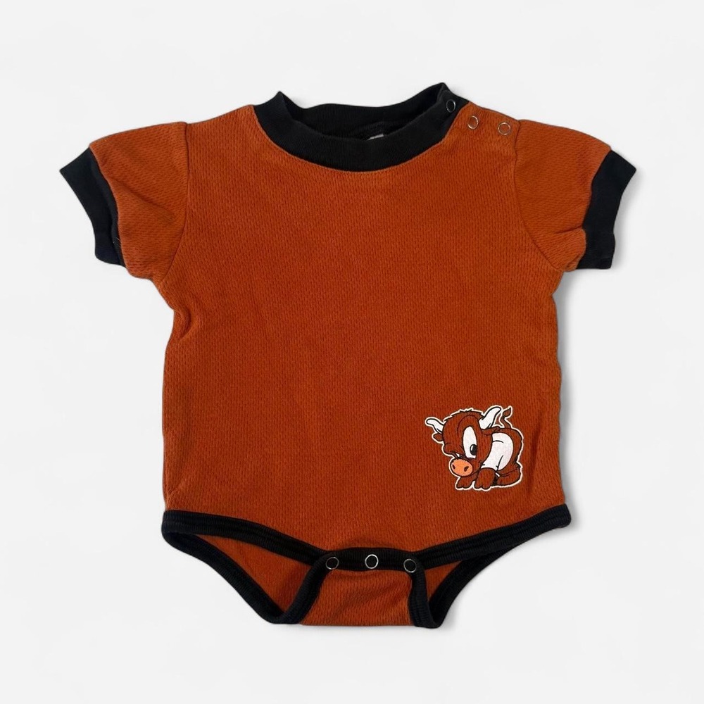 Vintage Real Characters Ink. Texas Longhorn Mascot Bodysuit